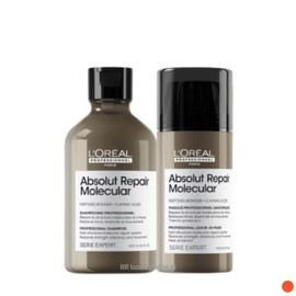 L'Oreal 로레알 앱솔루트 리페어 몰큘러 샴푸300ML+크림 100ML L'Oreal Absolute Repair Molecular Shampoo 300ML + Cream 100ML