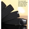 Lovionus89 Men's Golf Belt, Width 3.4 cm, Adjustable Woven Braided