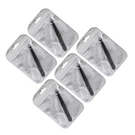 Baluue 5pcs Stainless Steel Eyebrow Tweezers Men and Women Portable Makeup Eyebrow Clips for Home and Travel Ergonomic Design for Easy Use and Precision Grooming