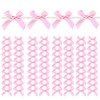 Twist Tie Bows, 100 Packs Satin Bows for Treat Bags