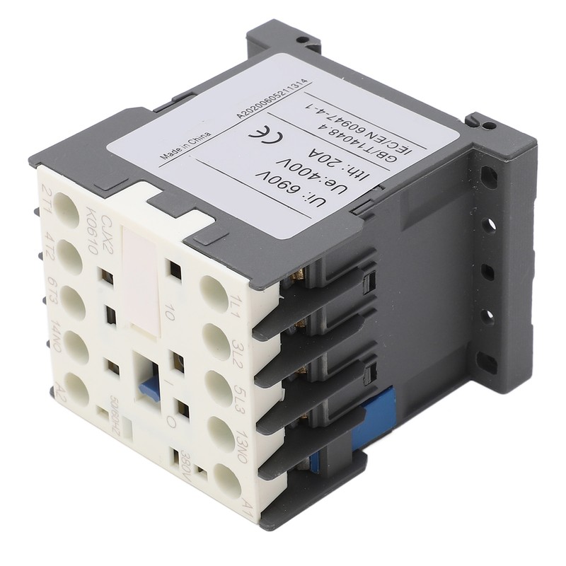 AC Contactor High Sensitivity Industrial Electric Thickened Silver Point Contacts