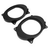 2pcs 6.5inch Black Door Speaker Adapter Spacer Rings with 2