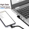 GELRHONR Gold Plated Short Left Angle USB Type C Cable,