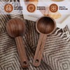 Wooden Coffee Spoon in Walnut, Measuring for Coffee Beans, Ground