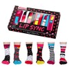 Lip Sync Lipstick Oddsocks Socks in 37-42 in Set of