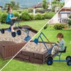 HONEY JOY Sand Digger Excavator for Kids, Toddler Outdoor Sandbox