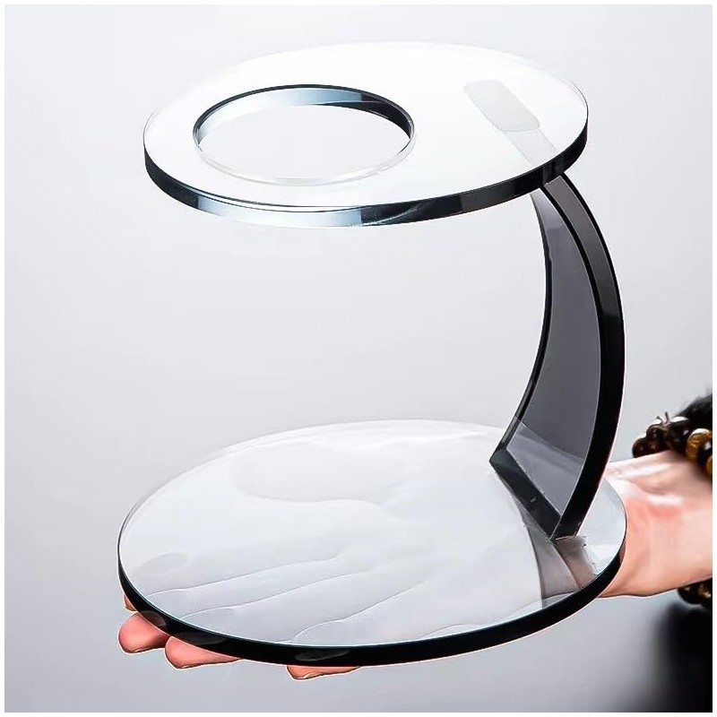 Fire Kirin Glass Teapot Set Semi Automatic Drip Rotating with