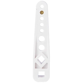 Merriway BH04065 Multi Adjustable Plastic WC Toilet Cistern Replacement Flush Lever Arm - White