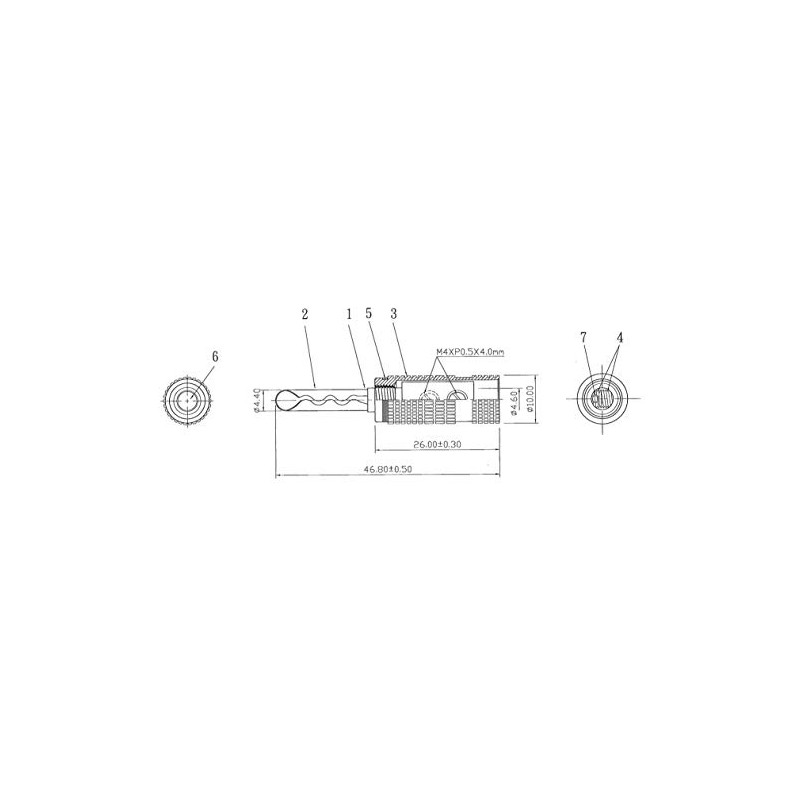 ONKODO BP-146B Unpainted, Non-Plated BFA Shape Banana Plugs (Phosphor Bronze)