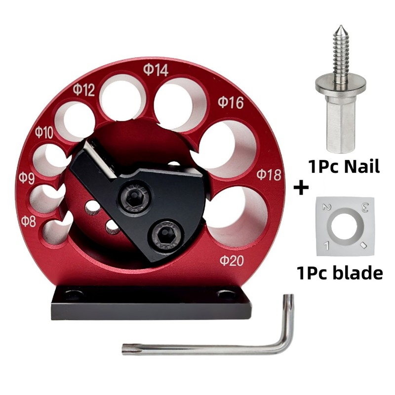 Adjustable Drill Milling Dowel Round Rod Auxiliary Tool Dowel Maker
