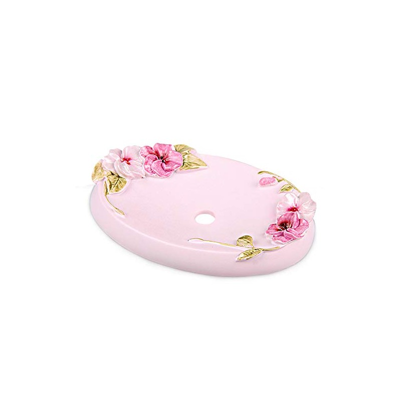 Gorgeousstyles Resin Romantic Flowers Soap Dish of Bathroom Accessories