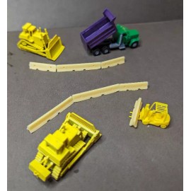 Unbranded Set of 8 K-Line or Jersey Barrier Wall, road barrier - best detail version N2205