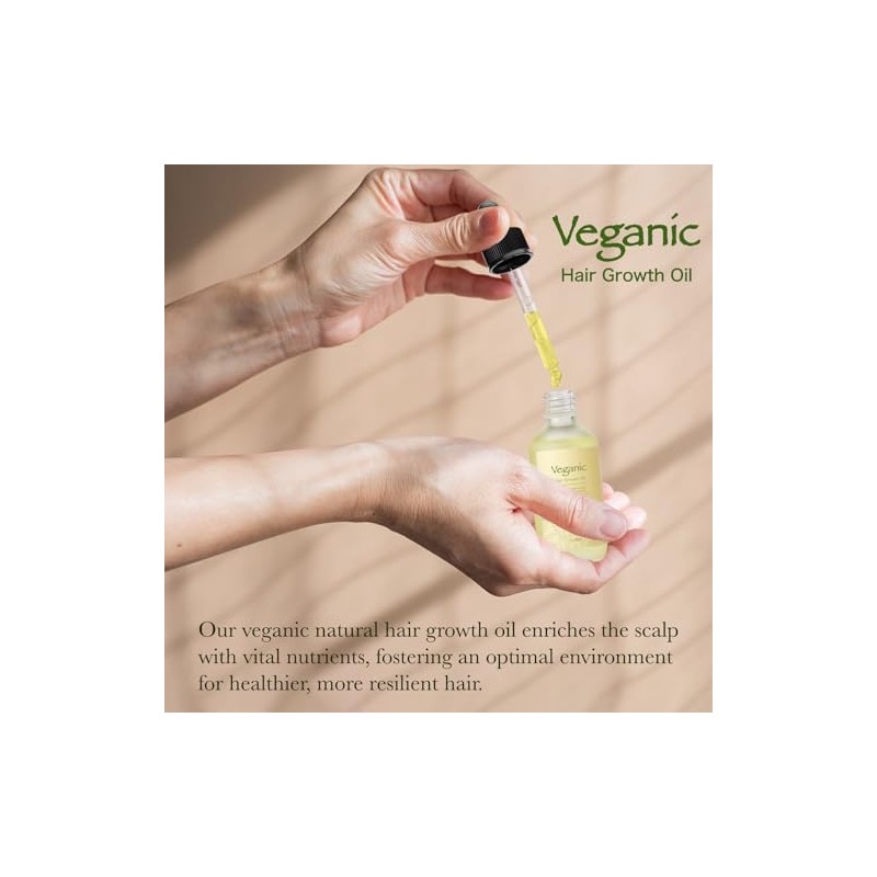 Kit de aceite vegano natural para el crecimiento del cabello,