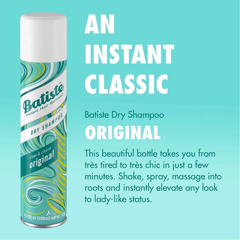 Batiste Original Dry Shampoo 3 Pack 6.73 oz Removes Oil