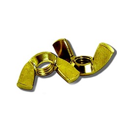25 Pcs 1/4-20 Solid Brass Butterfly Washered Wing Nut Fasteners Parts Choose Size/Quantity in Listing Made in US Super-Deals-Shop