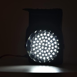 G-PLUS Hyper White Full LED Bumper Fog Lights +Switch Left+Right Compatible With 2003-2006 GMC Sierra Bumper Fog Light W/o Wiring Kit