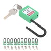 10Set 38mm/1.5in Safety Padlock Engineering Insulation DustProof for Factories Construction