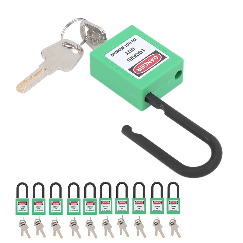 10Set 38mm/1.5in Safety Padlock Engineering Insulation DustProof for Factories Construction