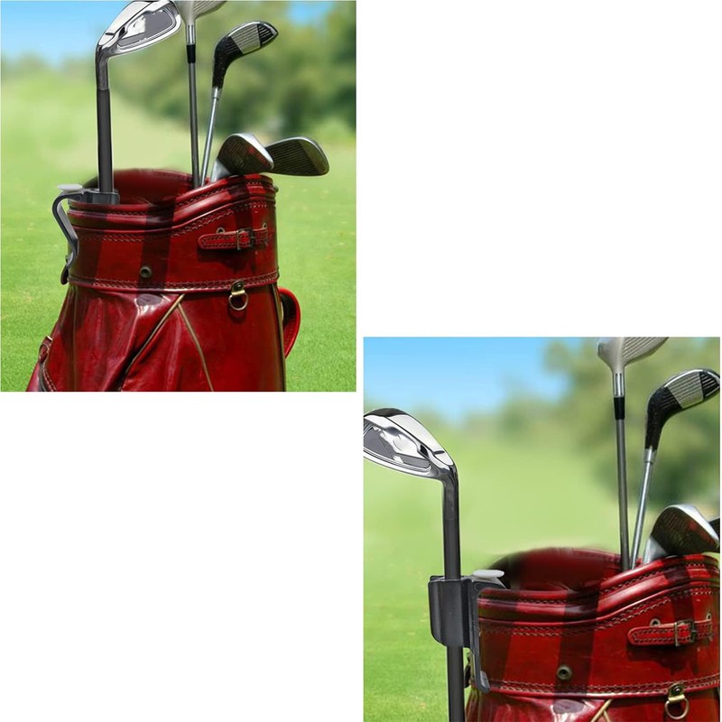 PCTC 4 PCS Golf Club Bag Clips On Putter Clamp
