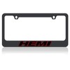 Eurosport Daytona- Compatible with -, HEMI - Black License Plate Frame