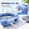 Wearable Neck Fan for Hands-Free Cooling – 8000mAh Rechargeable Design
