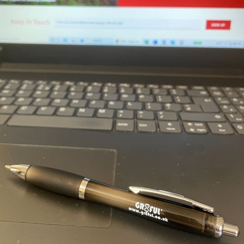 gr8ful® Pen | Black Ink Ball Point Pen for Writing