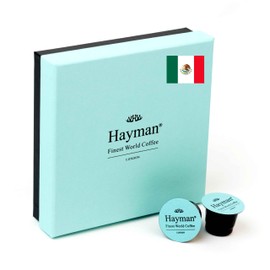 Hayman Coffee, 100% Mexico Organic Decaf Coffee, Coffee Pods For Nespresso Original Line Coffee Machine, 20 Pods | Mountain Water Process