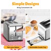 HealSmart 2 Slice Stainless Steel Toaster with Extra Wide Slot