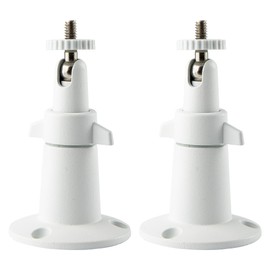 Security Camera Mount Bracket for Camera with 1/4 Screw Head Wall Mount Compatible with Ring Stick Up Cam Wired/Battery and Ring Indoor Cam Baby Monitor ,360 Degree Adjustable (White 2 Pack)