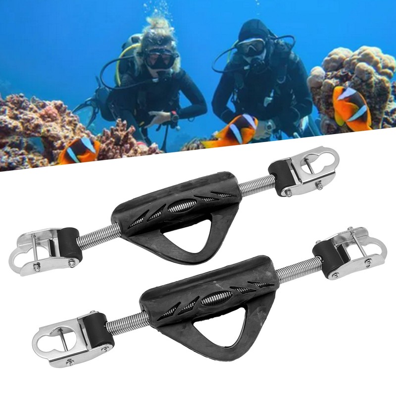 2PCS Diving Fin Spring Strap 316 Stainless Steel Dual Use