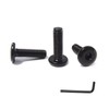 SHUNCHG 20 Pieces M6 x 20 Screws, Flat Head Screws