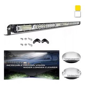 PUNKZZ Barra De Luz Led 20 Pulgadas 52 Led 152w Jeep Universal