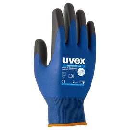 Uvex 60060 9 Phynomic Wet Safety Glove, Size: 9, Blue, Anthracite