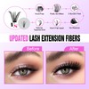 Eyelash Extension Kit 280pcs Individual Eyelashes Kit Cluster Lashes Individual