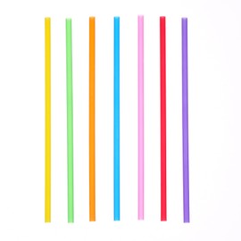 200-500 Pcs Colorful Disposable Drinking Plastic Straws.(7.87 inch Length, 0.236 inch Diameter,)-7Colors ﻿ (200)