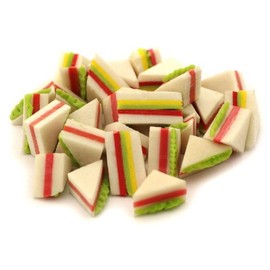 MyTinyWorld 8 x Dolls House Miniature White Filled Sandwiches