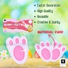 AKH® Easter Bunny Feet Decorations - 30 Pack Bunny Footprints