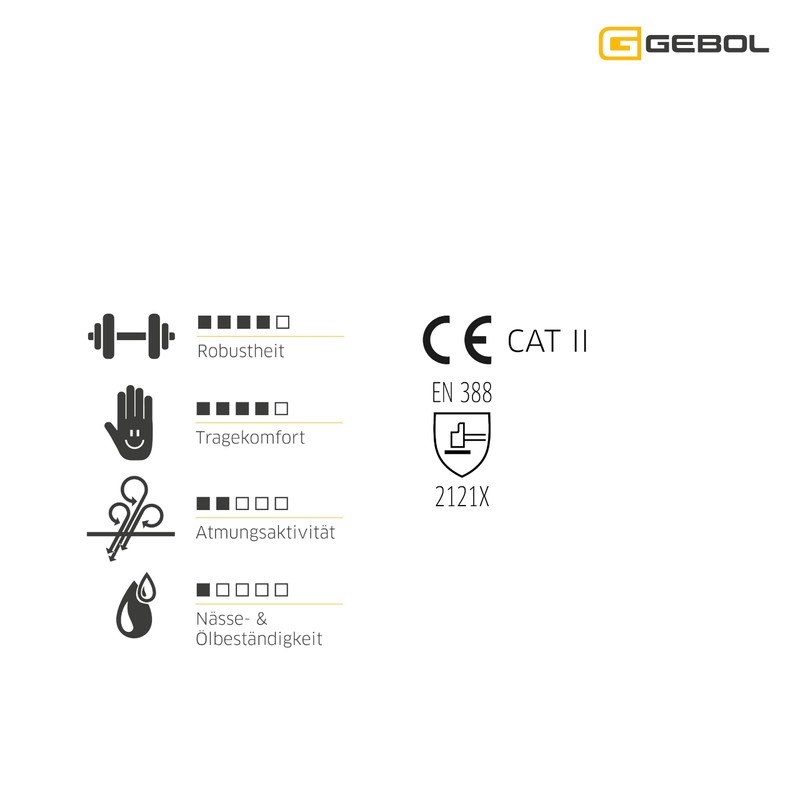 Gebol Driver | High Resistance Leather Work Gloves | Leather