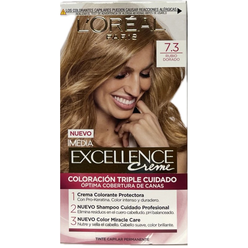 L'Oréal L'Oreal Excellence Crème #7.3 Golden Blonde (RUBIO DORADO) Made