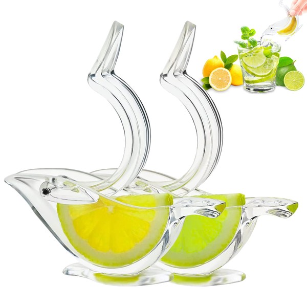 Bird Lemon Squeezer Ergonomic,Lemon Squeezer Portable,Citrus Juicer,Lemon Juicer Transparent,Lime Squeezer