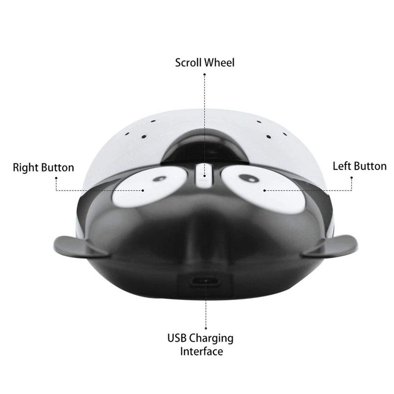 3C Light 2.4GHz Wireless Mouse Cute Animal Dog Shape Cordless