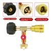 MOFLAME Propane Gas Brass Tee Adapter with 3 Port for