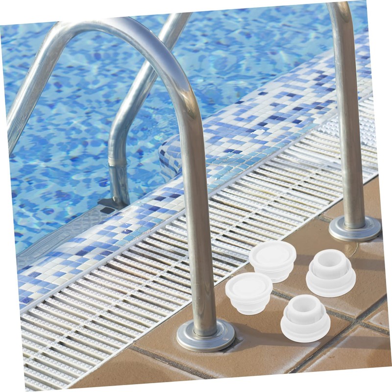 Totority 2Pcs Pool Ladder Rubber Bumper Caps Durable Safety Stoppers