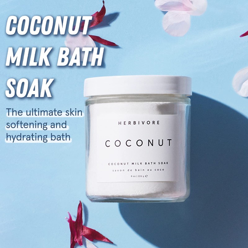 HERBIVORE Coconut Milk Bath Soak | Deeply Hydrating + Skin