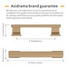 Asidrama 6 Pack 3.75 Inch(96mm) Champagne Bronze Kitchen Cabinet Handles,