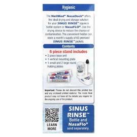 NasaDock® Plus, Drying Stand with Sachets Storage, White, 1 NasaDock® Plus Stand