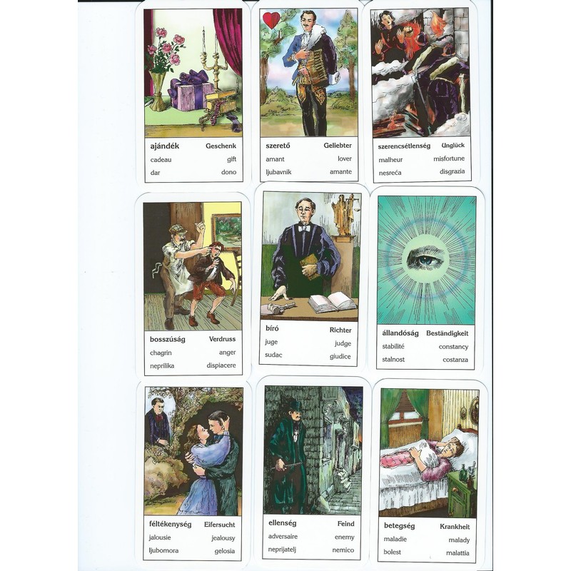 Hungarian Gipsy Fortune Telling Cards (Cigany Kartya) (KVIZ)