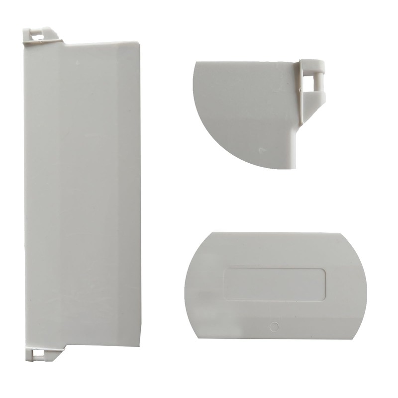 Eterspr Pack of 10 Slat Curtains, Plastic, White, for Vertical