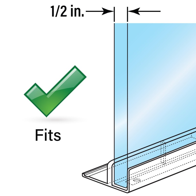 Prime-Line M 6067 Clear Nylon, Tub and Shower Enclosure Bottom