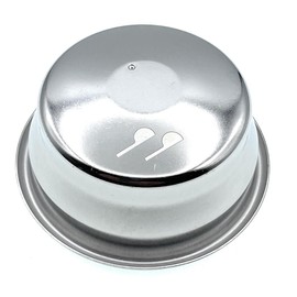 54mm 2 Cup Dual Wall Coffee Filter Basket - Pressurized Stainless Steel, Metal Portafilter Container - Reusable, Washable - Compatible with Breville Espresso Machines - 18/20g (Dual Wall)